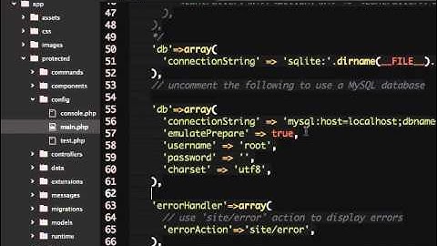 Yii Basic ตอน 05 เชื่อมต่อฐานข้อมูล - JavaThailand.com