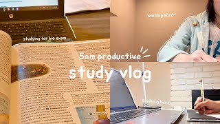5am study vlog  exam prep, romanticizing studying + productive days