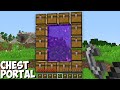 Where does leads CURSED CHEST PORTAL in Minecraft ! IMPOSIBLE PORTAL !