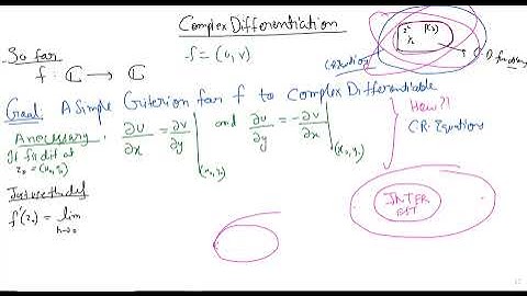 Complex differentiation 7: Sufficiency of Cauchy Riemann equations for differentiability