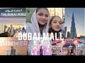 Dubai mall  the worlds largest mall  weekend shopping  4k  burj khalifa  watershow