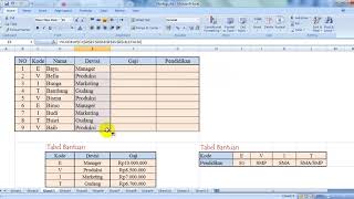 Latihan Soal Excel Dan Jawabannya || Belajar Rumus Excel Vlookup DAn Hlookup