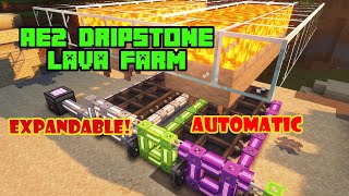 Applied Energistics 2 Ae2 Dripstone Lava Farm Tutorial Minecraft 1.18