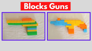 How to make a Gun with Building Blocks (Gun-18)/Building Blocks for Kids/Blocks Guns/Blocks Games/