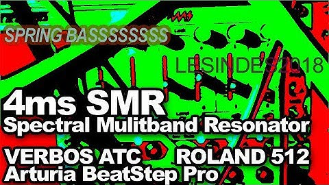 ROLAND 512 VCO // 4ms SPECTRAL MULTIBAND RESONATOR // Spring Bass