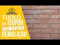 ⭐ COMO FAZER PAREDE DE TIJOLINHO DE ISOPOR PINTADO COMO DEMOLIÇÃO | PASSO A PASSO