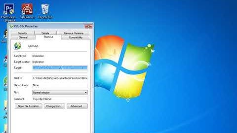 Khắc phục lỗi ôi hỏng trên trình duyệt cốc cốc