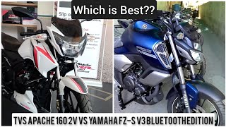 2021 TVS Apache RTR 160 2v bs6 | Yamaha FZ-S V3 Bluetooth | Price, Features, Mileage, Comfort