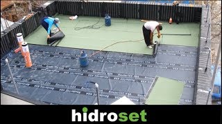 Flat roof installation - waterproofing detail