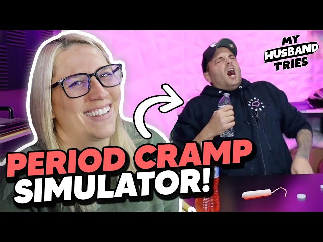 My Husband Tries a Period Pain Simulator! 