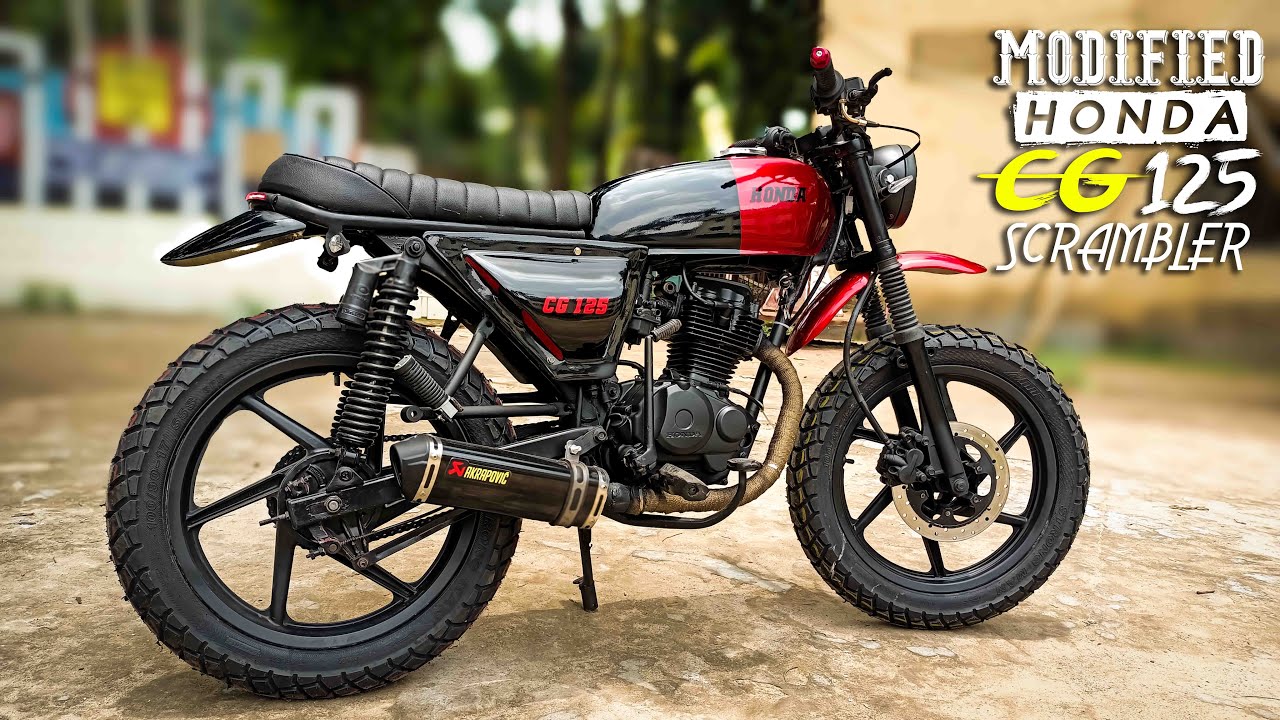 Honda CG125 modified I Cg125 bike modified to Scrambler style I @Bike Parlour
