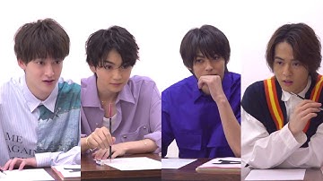 【予告】吉野北人vs神尾楓珠vs伊藤あさひvs奥野壮 『私モテ』キャストがテスト対決!?『私がモテてどうすんだ』公開直前特別キャスト対抗クイズ対決