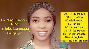 Counting Numbers in Igbo Language (1 - 100) | Arabic Numerals in Igbo Language