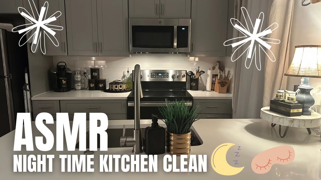 ASMR ~ Night Time Kitchen Clean: 005