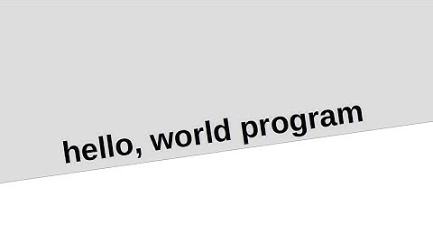 hello, world program in Vala programming language