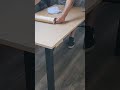Installing vinyl peel and stick wallpaper on table top