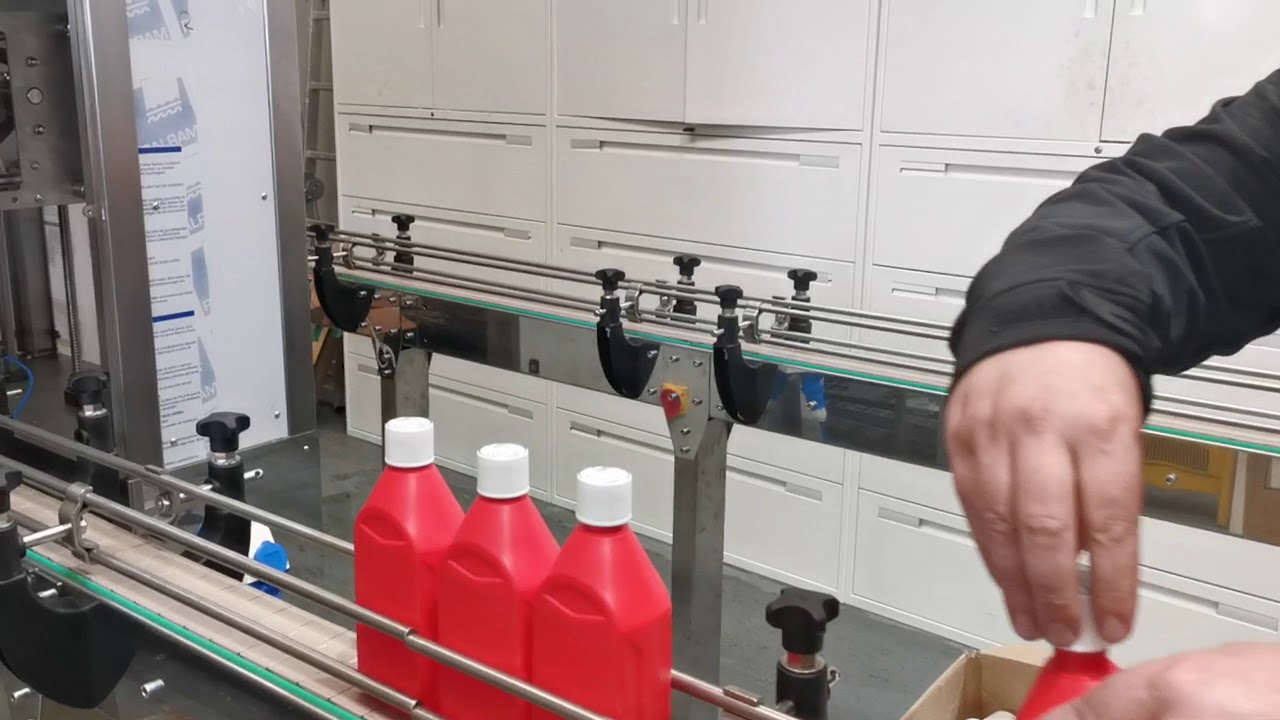 SP8000 4 head automatic liquid filling machine and universal flexi torque cap tightener