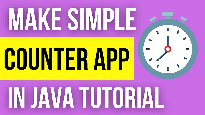 Java Counter App | Mini Project GUI | CodeWithMasood