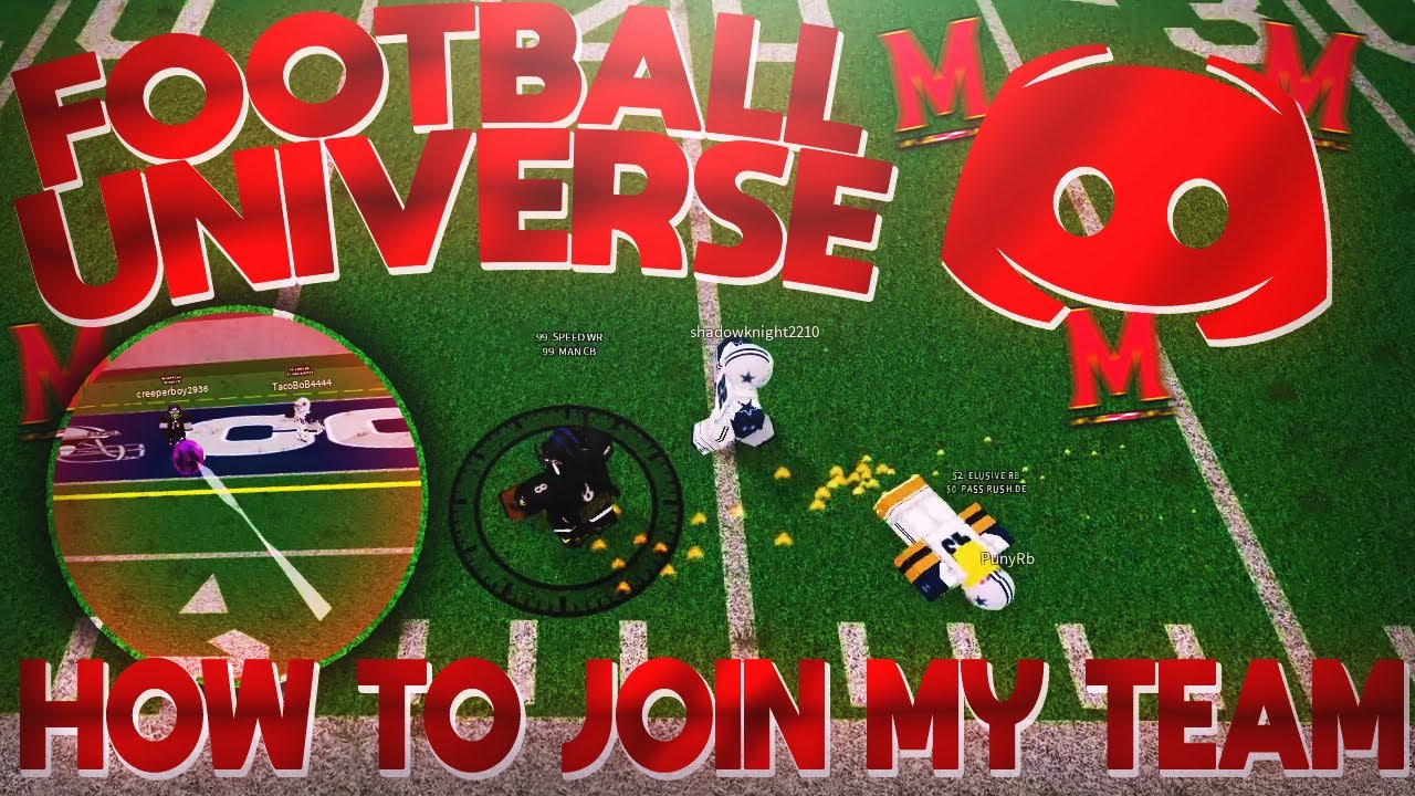 How To Join My Football Universe Team Roblox Afl Youtube - football university roblox