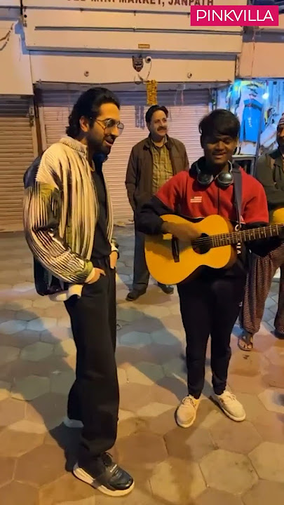 #ayushmannkhurrana singing with a street guitarist | #shorts #panidarang #anactionhero