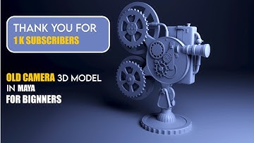 Ancient Camera Modeling | For Beginners | 3d Modeling in Maya 2022 |