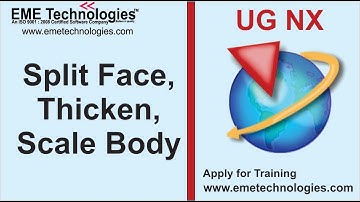 Split Face, Thicken, Scale Body in UG NX
