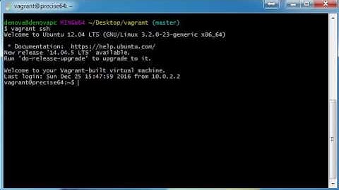 vagrant ssh