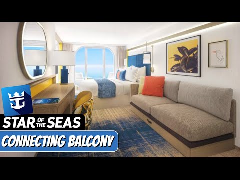 Star of the Seas Connecting Ocean View Balcony walkthrough tour