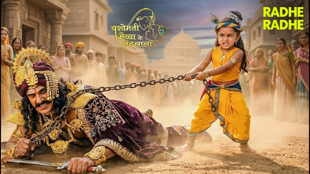 श्री कृष्णा लीला | कंस की अकड़ टूटी – बाल कान्हा का रौद्र रूप! 🔥⚔️| YMKN | #krishna #radheshyam #god
