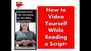 How to video yourself while reading a script? screenshot 4