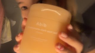 lofi asmr: skincare on camera 🦭🍊 | soft spoken 🫧 screenshot 1