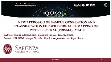 Prisma Hyperspectral Data _ Vegetation Classification _ IGARSS 2021