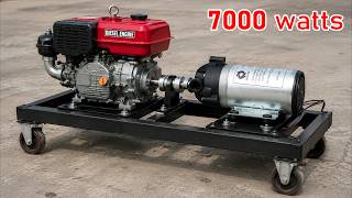 I turn RO Motor into 220v Electric Generator! Simple And Fast