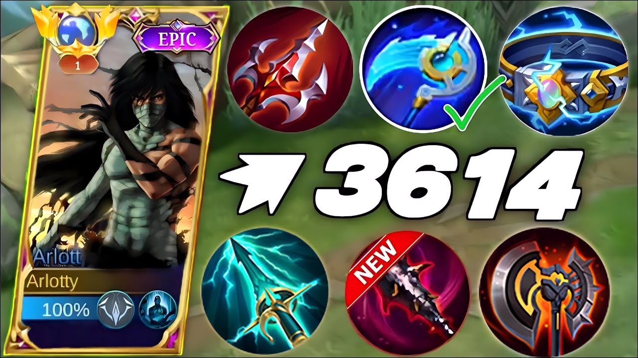 GLOBAL ARLOTT UNLIMITED TRUE DAMAGE BUILD 2025!! 💀 | ARLOTT BEST BUILD ...
