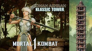 MK1 - *Age of Conan Ashrah* (Sareena Kameo) Klassic Tower Gameplay + Ending (1080p 60fps) PS5