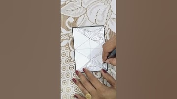 Zentangle Pattern easy #zentangle #pattern #lines #optical #illusion #doodle #short video #shorts