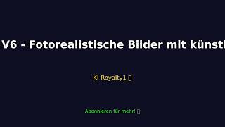 Midjourney V6 - Fotorealistische Bilder mit künstlicher Inte 🚀