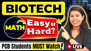 Is Maths Tough in BTech Biotechnology Honest Guide for PCB Student #Biotechnology #BTech #Engg #CSE