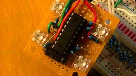 PIC16F628 Serial 4 LED PWM 4-bit exp DR1r2