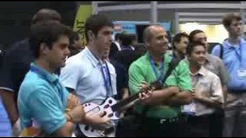 Cyth Guitar Hero versus NI Sr. VP Pete Zogas