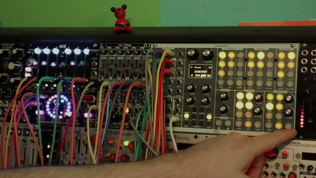 Generative Chords (And Feedback) Sinfonion, Zlob F3DB, 4ms SWN, Bastl Dark Matter, Magneto
