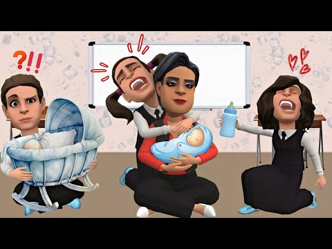 سماسم ابلتنا ولدت في المدرسة😱 #سماسم #مياسم