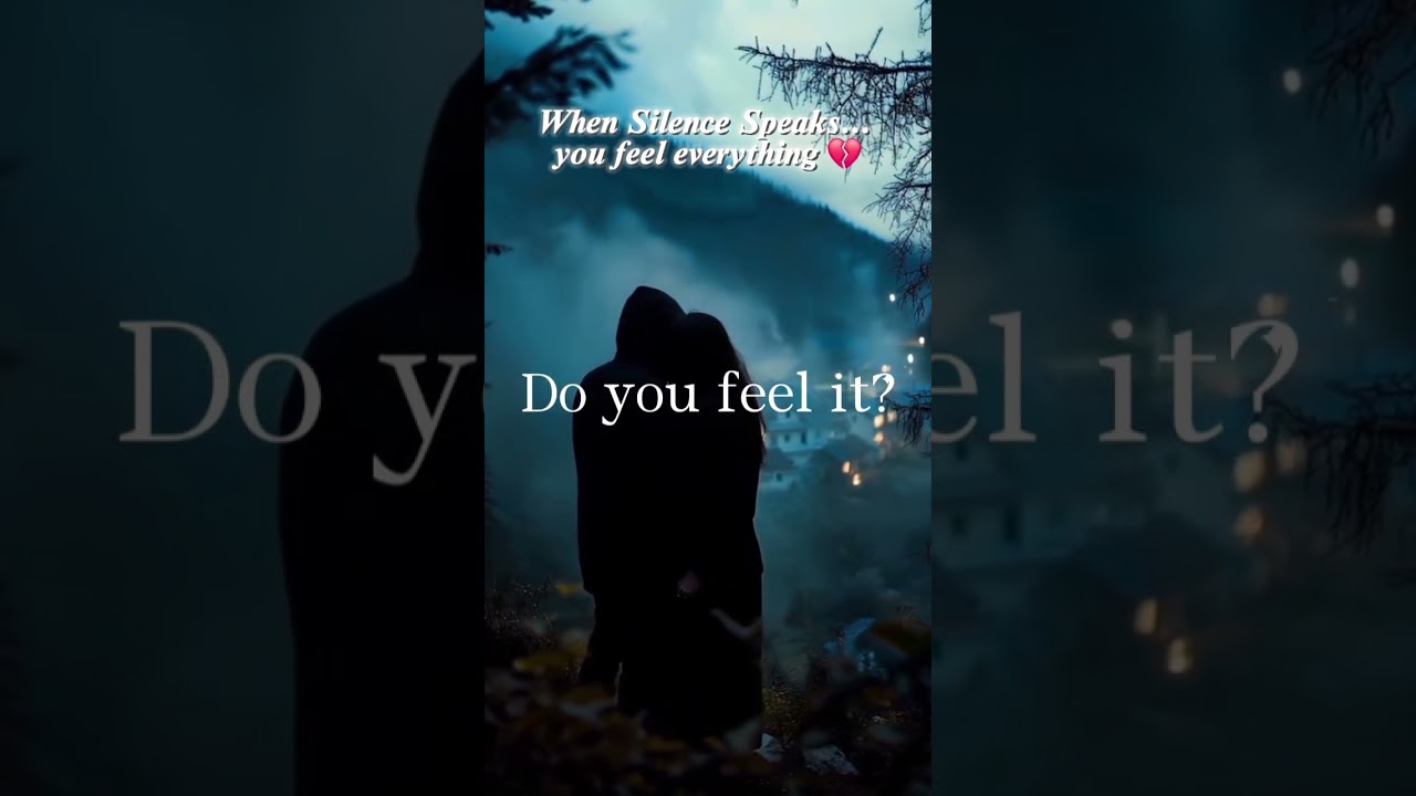 When Silence Speaks… you feel everything 💔 #shorts