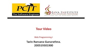 eShop Tour video | Java Institute |  Web Programming 1