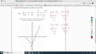Graphing piecewise functions level 1