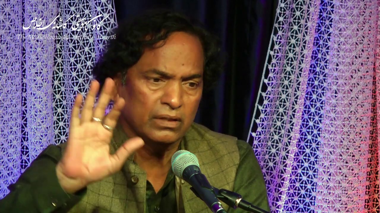 Irshad Mehdi - at The Music Room - Ghazal - Ek Parenda Shahr mey Tanha raha...