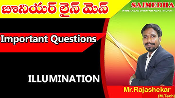 TSSPDCL JLM జూనియర్ లైన్ మెన్ (illumination )| SAIMEDHA | JLM 2503 Posts | Rajashekar sir | jlm||