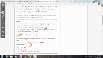 CHEF AND STREET FOOD || DSA LEARNING SERIES || CODECHEF || STFOOD