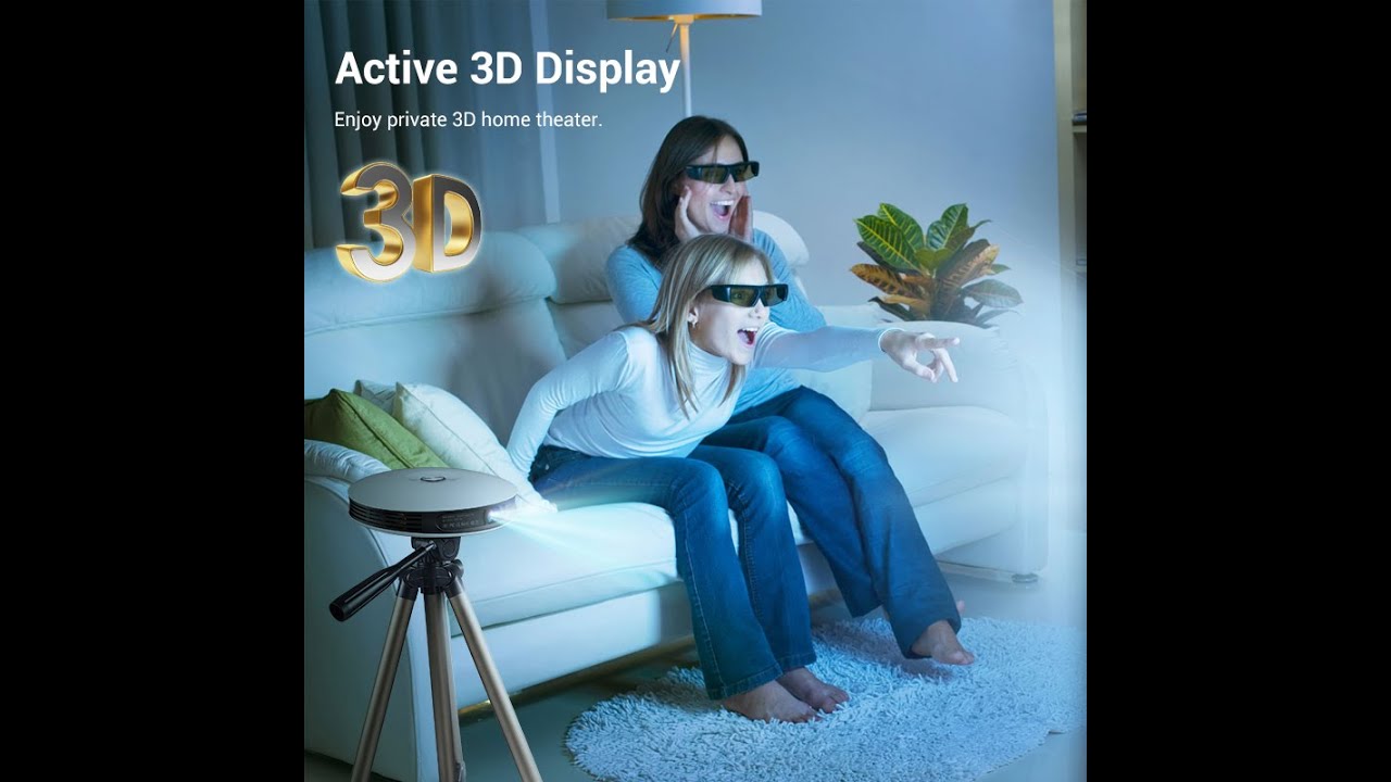 UFO design---Hotack D08 3D HD Portable DLP Projector