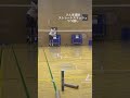バドミントン　スマッシュ　3本連続なるか？ #shorts